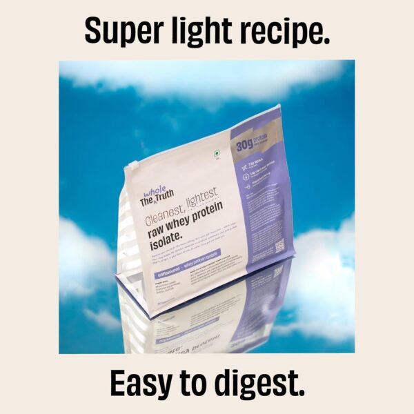 The Whole Truth Whey Protein Isolate Unflavoured - Image 4