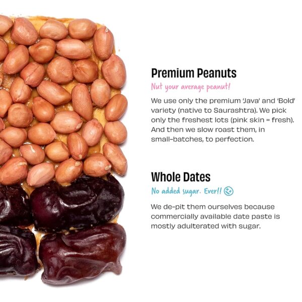 The Whole Truth - Peanut Spread With Dates (Sweetened) | 325 g | Crunchy - Image 4