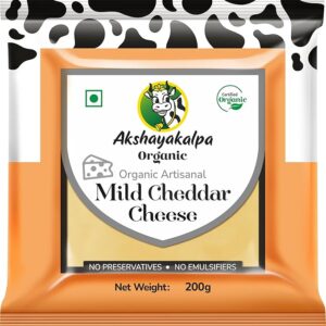 Akshayakalpa Organic Artisan Mild Cheddar, 200g