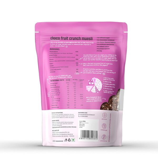 The Whole Truth Foods - Breakfast Muesli - Choco Fruit Crunch - 350g - Image 6