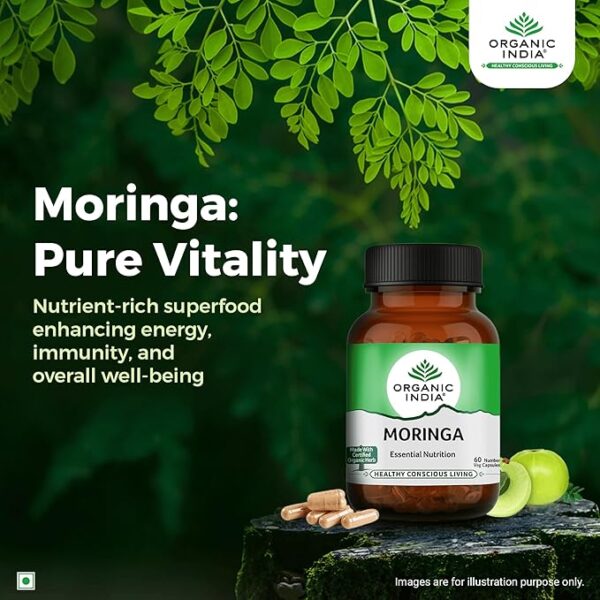 A TATA Product - Organic India Moringa Capsules - Image 3