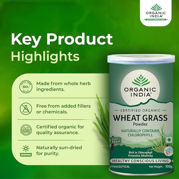 A TATA Product - Organic India Wheat Grass - Image 5