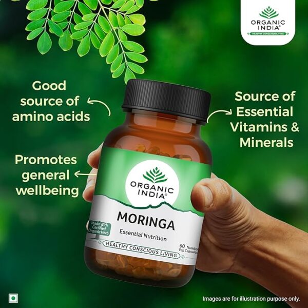 A TATA Product - Organic India Moringa Capsules - Image 2