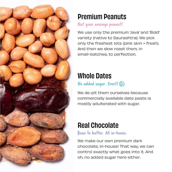 The Whole Truth-Dark Chocolate Peanut Spread | 325 gram | Crunchy - Image 3