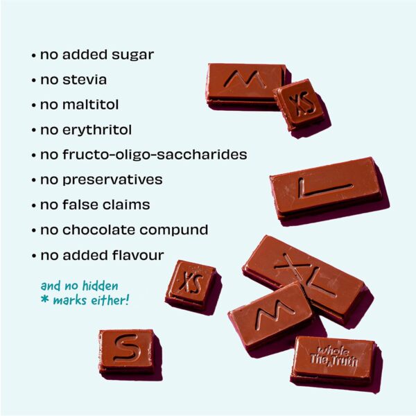 The Whole Truth Dark Chocolate - Sea Salt | Pack Of 3 X 80 Gram - Image 2