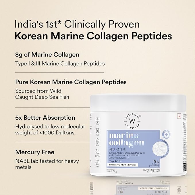 Wellbeing Nutrition Pure Korean Marine Collagen Peptides Supplement - Image 2