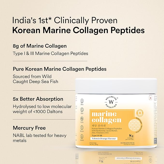 Wellbeing Nutrition Pure Korean Marine Collagen Peptides Supplement - Image 2