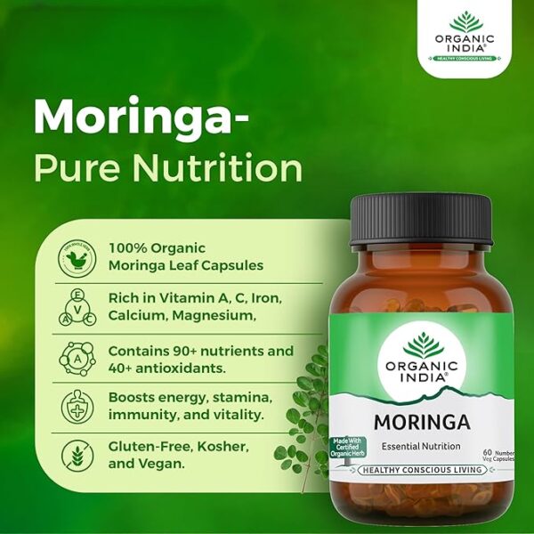 A TATA Product - Organic India Moringa Capsules - Image 5