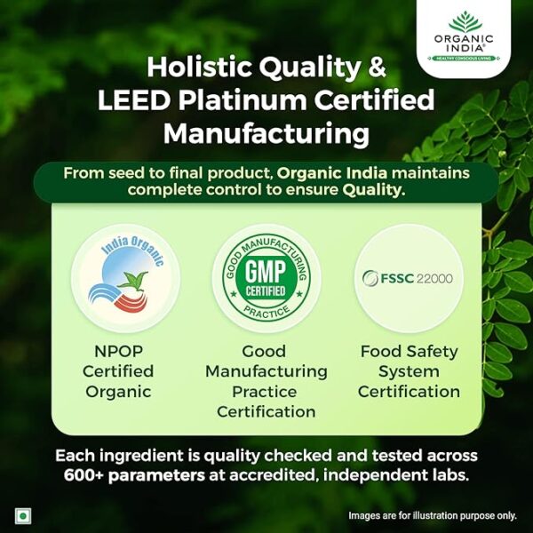 A TATA Product - Organic India Moringa Capsules - Image 6
