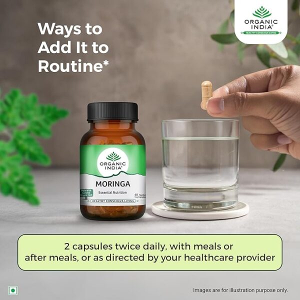 A TATA Product - Organic India Moringa Capsules - Image 4