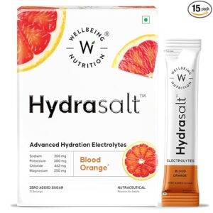 Wellbeing Nutrition HydraSalt Electrolyte Drink | Blood Orange Flavor