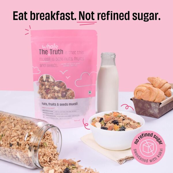 The Whole Truth - Breakfast Muesli | Nuts, Dried Fruits and Seeds | 350 grams - Image 4