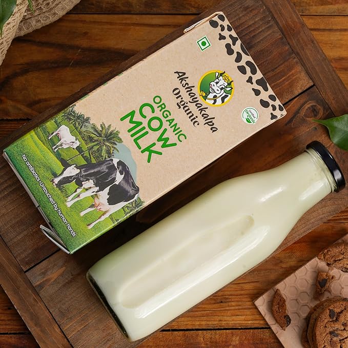 Akshayakalpa Organic Cow Milk (UHT) (1 Ltr (Pack of 4)), Liquid - Image 3