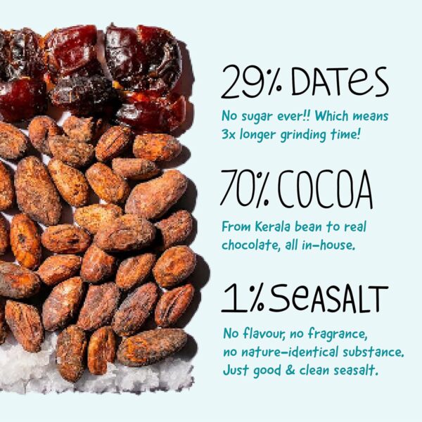 The Whole Truth Dark Chocolate - Sea Salt | Pack Of 3 X 80 Gram - Image 6