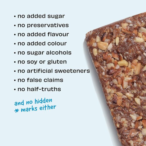 The Whole Truth - Energy Bars | Nuts For You (4 Peanut Choco Fudge, 2 Almond Choco Fudge) - Image 3