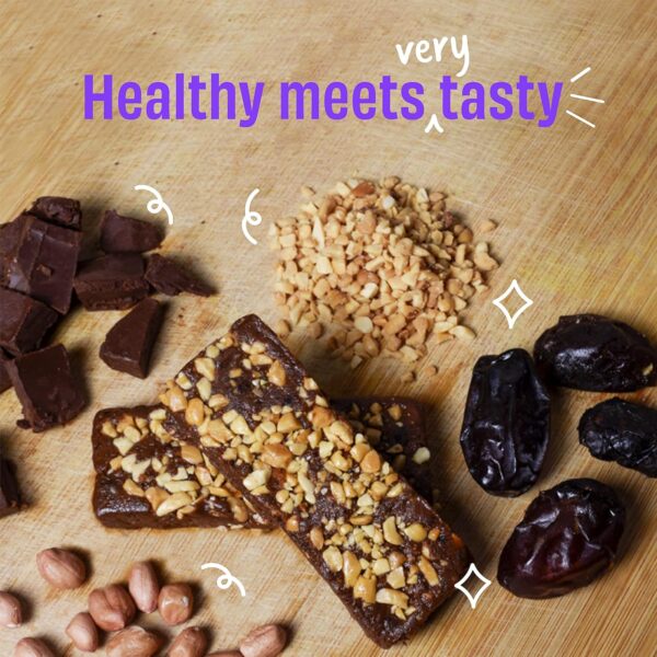 The Whole Truth - Energy Bars | Nuts For You (4 Peanut Choco Fudge, 2 Almond Choco Fudge) - Image 4